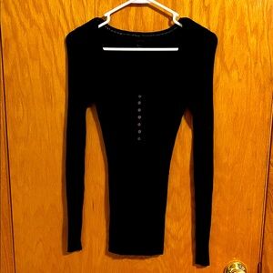 Express Ribbed Scoop-neck Shirt